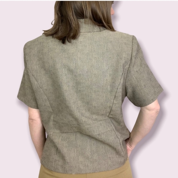 Sag Harbor Embroidered Short Sleeve Blazer Size 16 - Picture 2 of 9